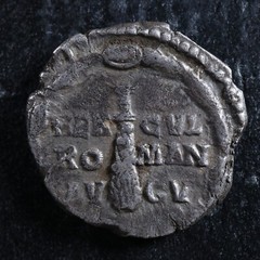 Commodus wearing lion-skin Denarius 191-192 Rome RIC 251 Club of Hercules