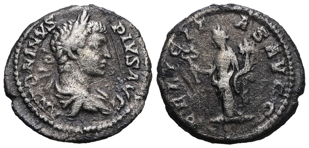 Roman Silver Denarius – Laodicea 199 AD – Caracalla
