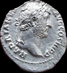 Hadrian. AD 117-138. AR Denarius . Rome Mint. Struck AD 133-135.High Relief Rare
