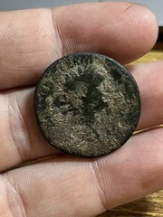 CHEAP UNCLEANED As Domitian Roman Empire Ancient Old Coin Rome Mint 12 Caesars