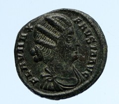 FAUSTA – CONSTANTINE I the GREAT Wife 326AD Authentic Ancient Roman Coin i95887