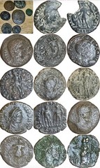 Roman Empire lot Of 7 Ancient Bronze Coins 27mm-16mm 1st – 4th Century AD Rare