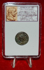 Roman Empire Coin GORDIAN III Military Standards On Reverse Nicaea Bithynia Mint