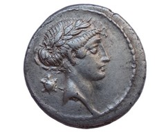 NGC “XF” 5/5-3/5 Q.Pomp. Musa, c.66/56 BC Roman Republic AR Denarius 3.94g/ 20mm