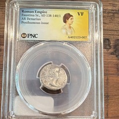 Faustina I AR Denarius Posthumous AD 138-140/1 VF PNC A402123-007