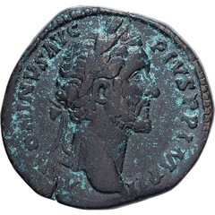 [#981715] Roman Empire, Antoninus Pius, Sestertius, 156-157, Rome, Bronze, VF