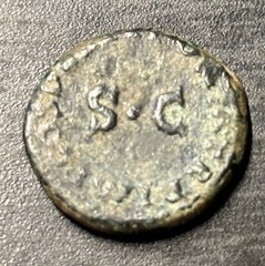 Roman Imperial Bronze Coin Quadrans Emperor Claudius 41-54 AD