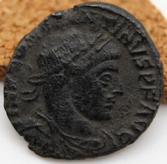 Roman Imperial | Constantine I | AE3 | Arelate | 316-317 CE | Sol Invictus | R-S