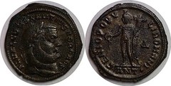 293-306 AD Roman Constantius I Genius Antioch Mint AE Follis