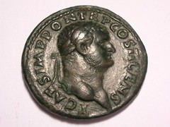 Titus As (72 AD, XF/Attractive/Rare in this condition)