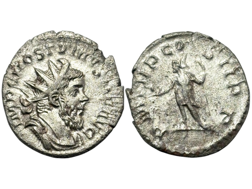 Posthumous, Antoninian, Trier, 261 AD. [ROM_4129]