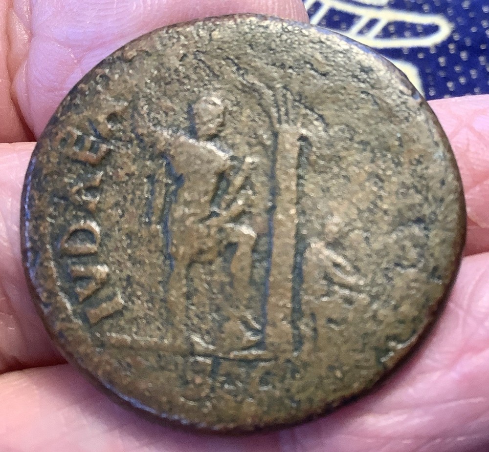JUDAEA CAPTA – SESTERTIUS, Vespasian. 69-79 Sestertius, Judaea Mourning VA-71
