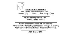 ROMAN EMPIRE (GALERIO MAXIMIANO) RADIATO
