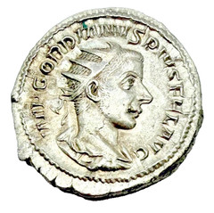 GORDIAN III 240 AD Authentic Ancient Silver Roman Coin 💥Jupiter💥