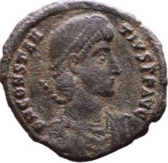 Constantius II 337-361 Roman Ancient Follis Coin Soldier Spearing Enemy-NGC Slab