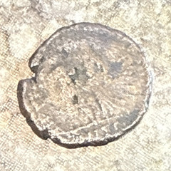 Ancient Roman Imperial Bronze Coin Portrait Obverse Worn Reverse Uncertified