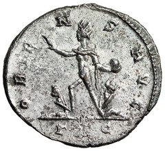 Aurelian Silvered Antoninianus “Sol, Captives” Cyzicus Rare Extremely Fine