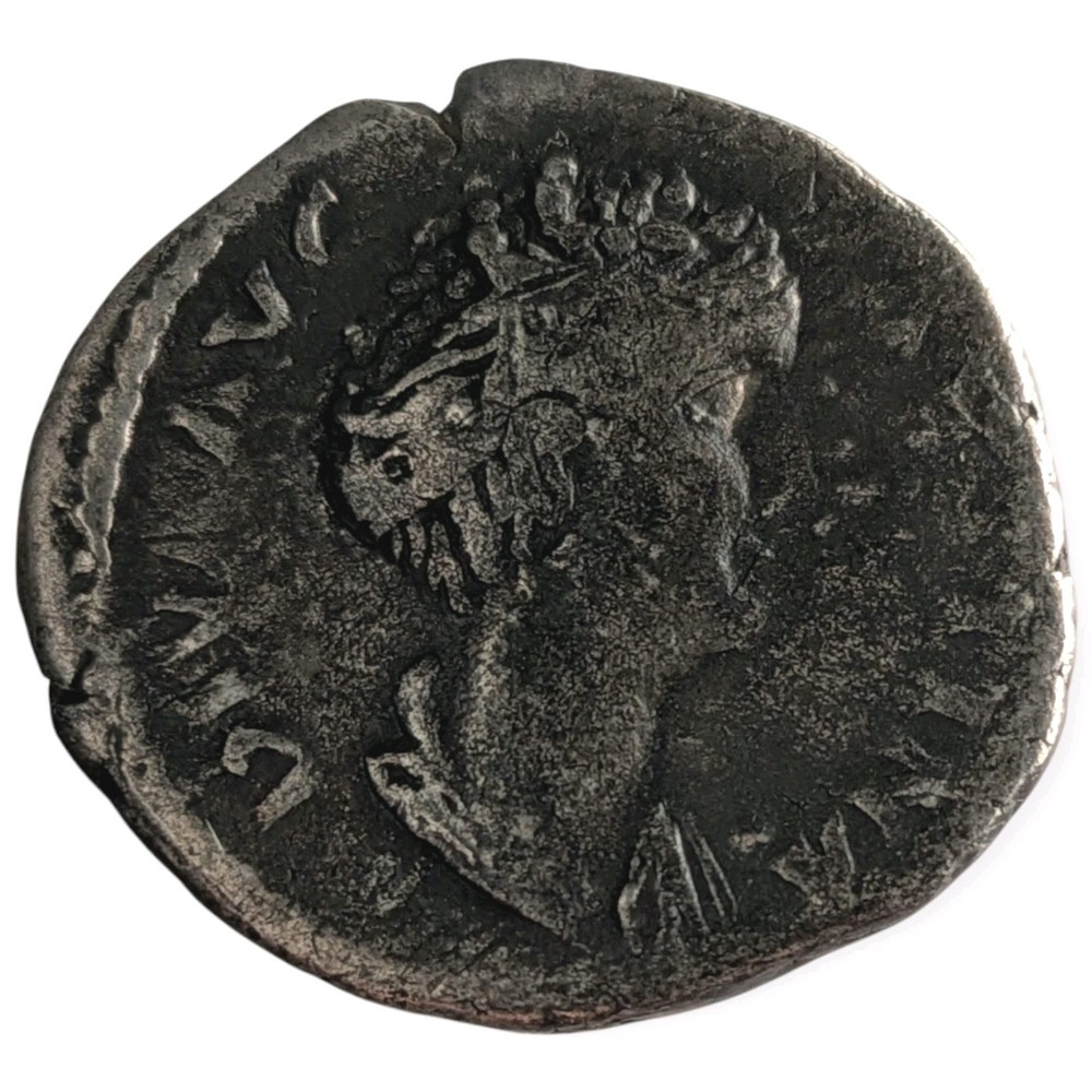 Diva Faustina Senior 140-146 AD Silver Denarius Roman Empire Pietas Coin 4P