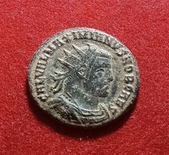 Galerius, as Caesar, 293-305. Radiate Antoninianus Cyzicus. CONCORDIA MILITVM