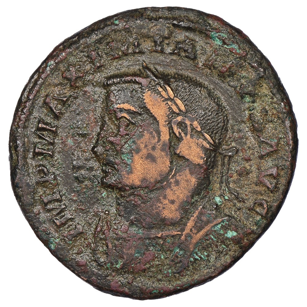 Roman Coin – Maximien Hercule Follis Or Nummus Rev. Genius RIC.115b Cuivre