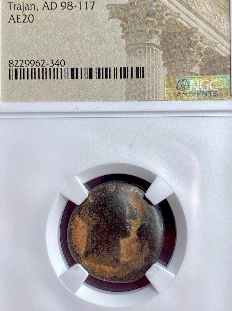 Phoenicia Emperor Trajan 98AD-117AD NGC Genuine Bull Very Rare Type Phoenician