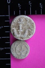 ORIGINAL Desert Patina 2 Widows Mites Herods Hoard Holy Land Artifact COA A13