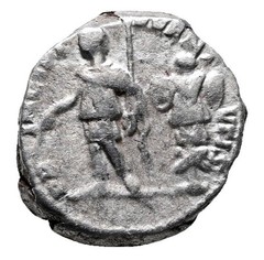 Roman Silver Denarius – Rome 196-198 AD – Caracalla