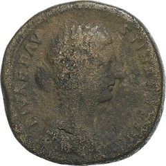 [#1289111] Diva Faustina II, Sestertius, 176-180, Rome, Bronze, F, RIC:1711