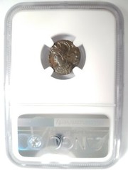 She-Wolf Twins Constantine NGC Ch AU Roman Empire Nummus Remus Roma Epfig Hoard