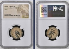 Antoninus Pius Ancient Roman Coin 138AD-161AD Tyche NGC Genuine Authentic