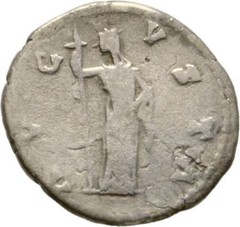 Ancient Rome 138- 141 AD FAUSTINA SENIOR AUGUSTA DENAR AVGVSTI CERES