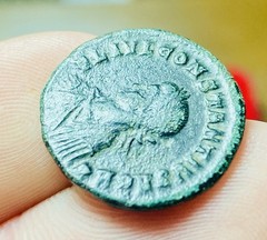 Constantius II Caesar AE Follis Sirmium AD 324-325, CAMPGATE, EXTREMELY RARE, XF