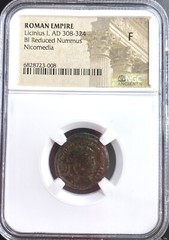 Ancient Roman Coin Emperor Licinius I 308-324 AD NGC Certified Graded Fine