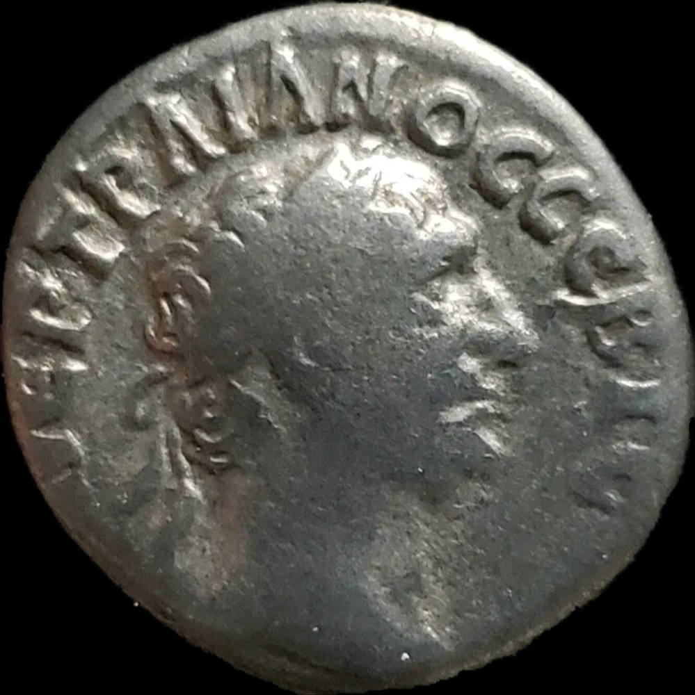 TRAJAN 98AD Rare Silver Drachm of Lycia 2 Lyres Owl. Roman Imperial 3.43 gr