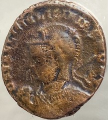 Ancient Roman Coin Emperor Licinius Iovi Conservatori Eagle Jupiter 313-318AD