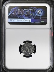 Silver Denarius Emperor Commodus NGC Genuine Ancient Roman Coin 177-192AD