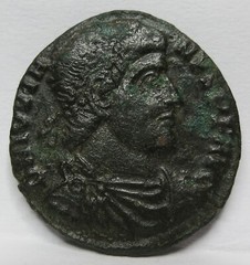 ROME Imperial Caesar JOVIAN Bronze AE3 Nummus VOT Pannonia Jovianus Scarce #F11