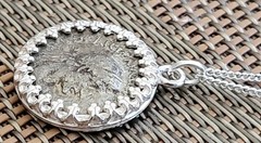 Roman Emperor Hadrian Genuine Ancient Silver Coin Solid Silver Necklace with COA