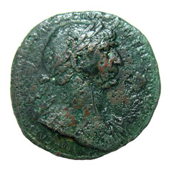 TRAJAN, 98-117 AD. AE SESTERTIUS. ROME, CIRCA 103-111 AD. SALUS REVERSE.