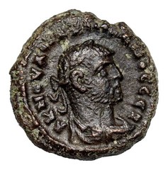 Authentic Ancient Roman Coin Maximianus – Potin Tetradrachm of Alexandria Eirene