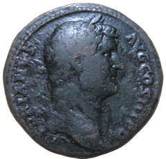 BRONZE SESTERTIUS. HADRIAN. 117-138 AD. ROME MINT. FELICITAS REVERSE