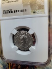 ROMAN.EMPIRE. OTACILLIA Severa Ar.double Denarius Silver..verry Fine.