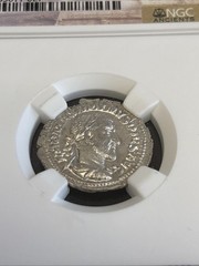 AR Denarius Roman Empire Maximinus I AD 235-238 NGC MS ~ Beautiful Coin!!