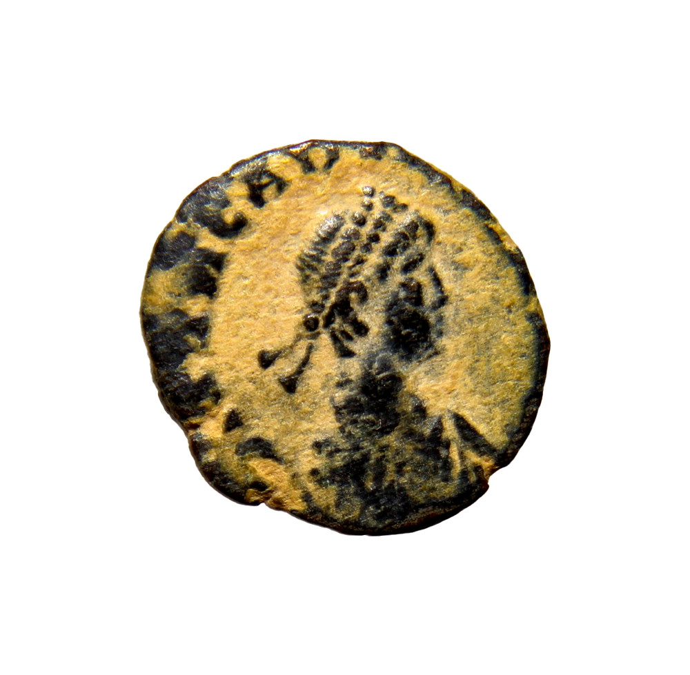 None Onlien for Alexandria ALEA Arcadius. AD.383 (13mm, 1.56g) Nike Christ