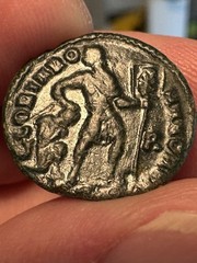 Valentinian I R. 367- 375 AD AE Follis XF+ Stunning Portrait , Dark Patina A077