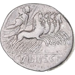 [#1170770] Coin, Vibia, Denarius, 90 BC, Rome, VF(30-35), Silver, Crawford:342/5