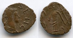 Nice quality ancient barbarous antoninianus of Tetricus II (ca.270-280 AD), hoar