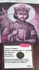 Divus Constantine 1 The Great! 337AD Posthumous Memorial Issue Quadriga AE CB63