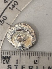 Ancient Roman Lead Stamp Seal With The Profile Of Severus Alexander, 222-235AD