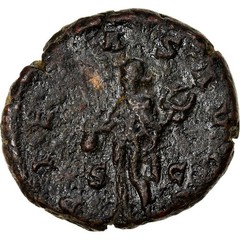 [#906500] Coin, Herennius Etruscus, As, 250, Rome, Rare, VF, Copper, RIC:167, a